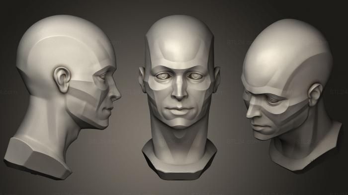Anatomy of skeletons and skulls (Head Planes, ANTM_0634) 3D models for cnc